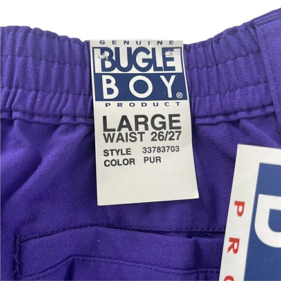 Bugle Boy Vintage 90s Shorts Purple Deadstock Boys Size Large 8.5 In Inseam NEW - Picture 4 of 7